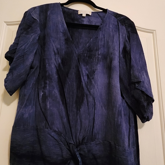 3X Weekend black & blue top - Picture 1 of 6